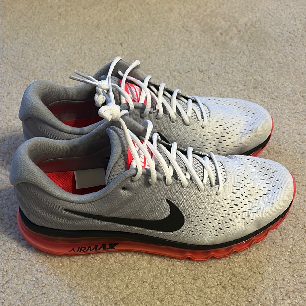 Nike Air Max Gray and Pinky-Red Men's Shoes